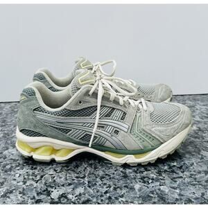 Asics Gel Kayano 14 Men’s 7.5 Running Shoes Olive Gray Silver Athletic Sneakers